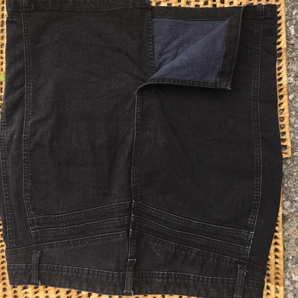 Black Demin Pencil Skirt - Picture 3 of 3